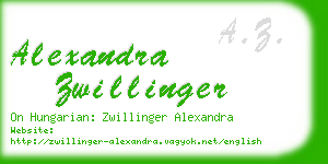 alexandra zwillinger business card